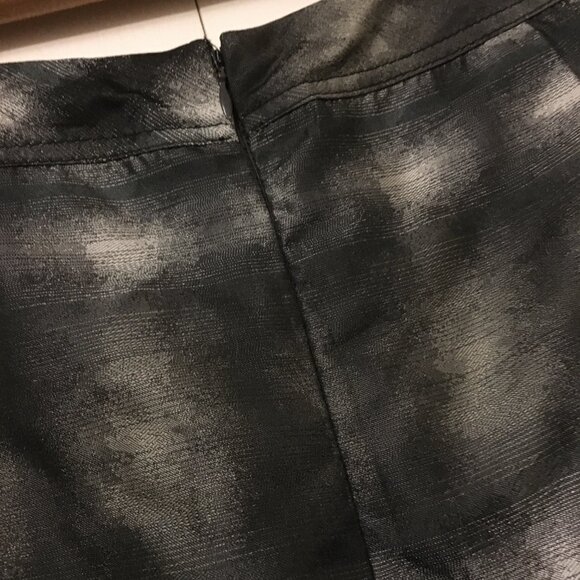 Retro Jacquard Pleated Pocketed Bubble Forest Green Lined Skirt - Picture 8 of 15